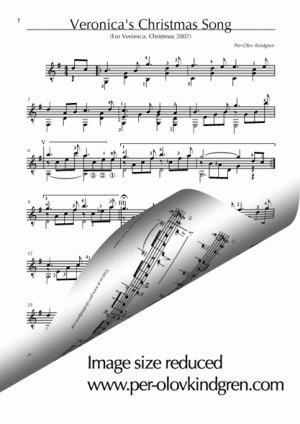 Veronicas Christmas Song (sheet music)