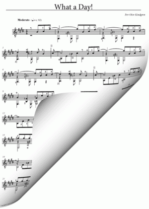What a Day (sheet music)