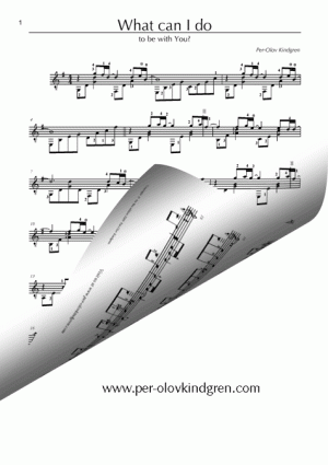 What can I do, to be with You (Sheet music)
