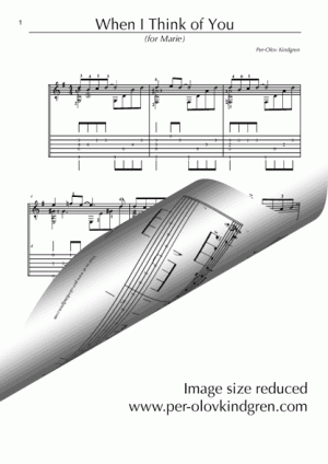 When I Think of You (sheet music + TAB)