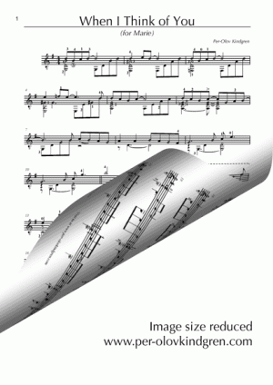 When I Think of You (sheet music)