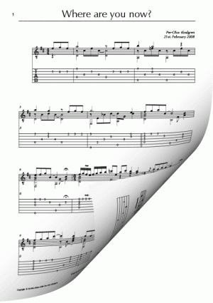 Where are you now (sheet + TAB)