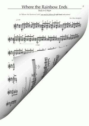 Where the Rainbow Ends (sheet music)