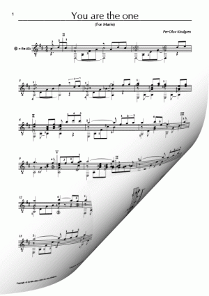 You are the one (sheet music)