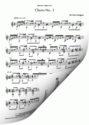 Choro No. 3 (sheet music)