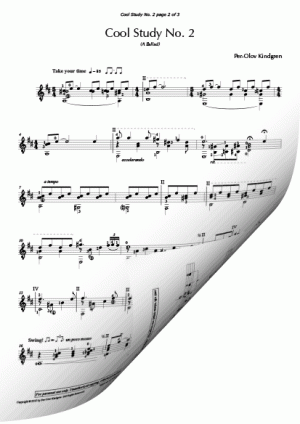Cool Study No. 2 (sheet music)