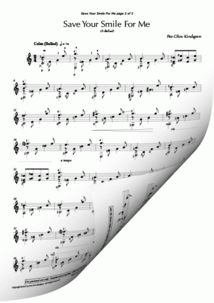 Save Your Smile For Me (sheet music)