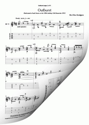 Outburst (sheet music + TAB)