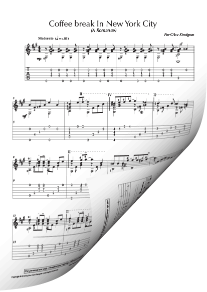 Coffee Break (13 pieces) (sheet music + TABs) - Image 7