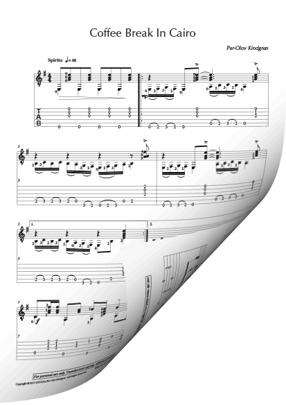 Coffee Break (13 pieces) (sheet music + TABs) - Image 5