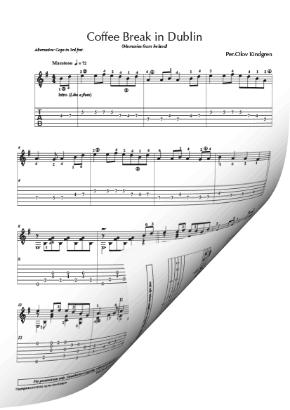 Coffee Break (13 pieces) (sheet music + TABs) - Image 6