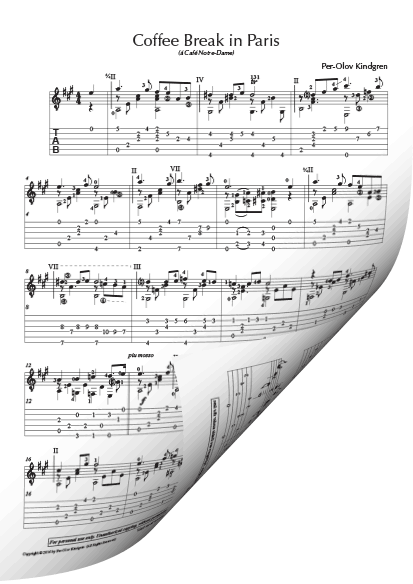 Coffee Break (13 pieces) (sheet music + TABs) - Image 8