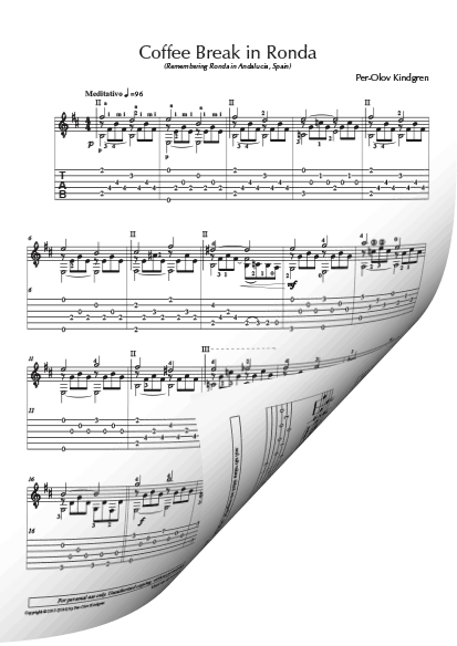 Coffee Break (13 pieces) (sheet music + TABs) - Image 10