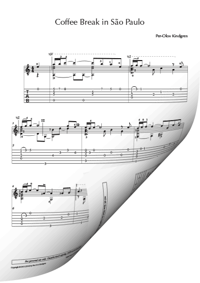 Coffee Break (13 pieces) (sheet music + TABs) - Image 12