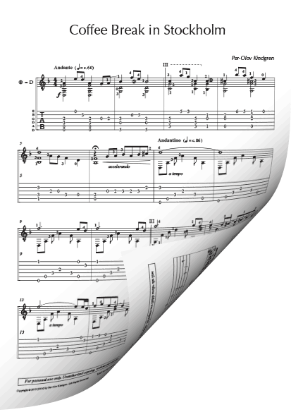 Coffee Break (13 pieces) (sheet music + TABs) - Image 13