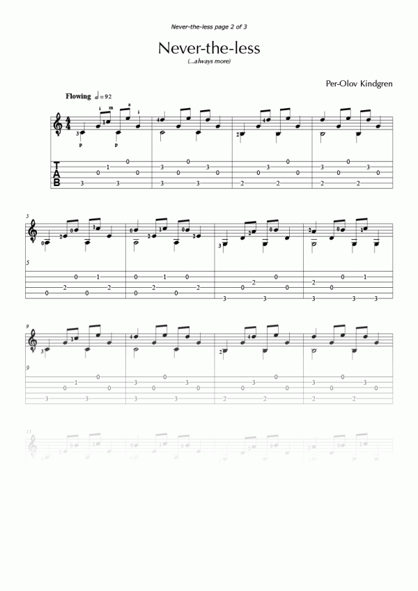 Nevertheless (Sheet Music + TABs)