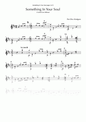 Something in Your Soul (sheet music)