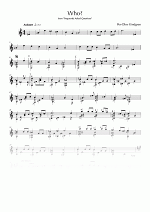 Frequently Asked Questions (FAQ) (sheet music)