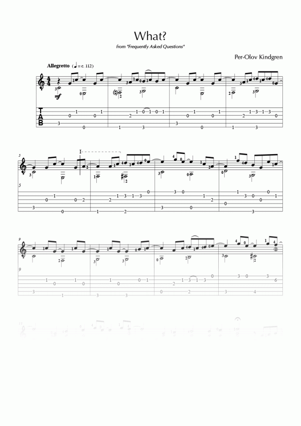 Frequently Asked Questions (FAQ) (sheet music + TABs) - Image 2