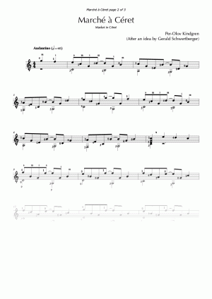 Market in Ceret (sheet music)