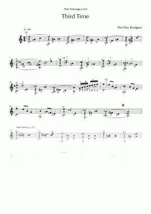 Third Time (sheet music)