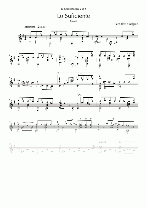 Lo Suficiente (Enough) (sheet music)