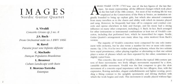 Nordic Guitar Quartet: Images CD (mp3) - Image 5