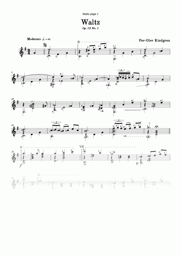 Waltz Op. 12 No. 1 (sheet music)