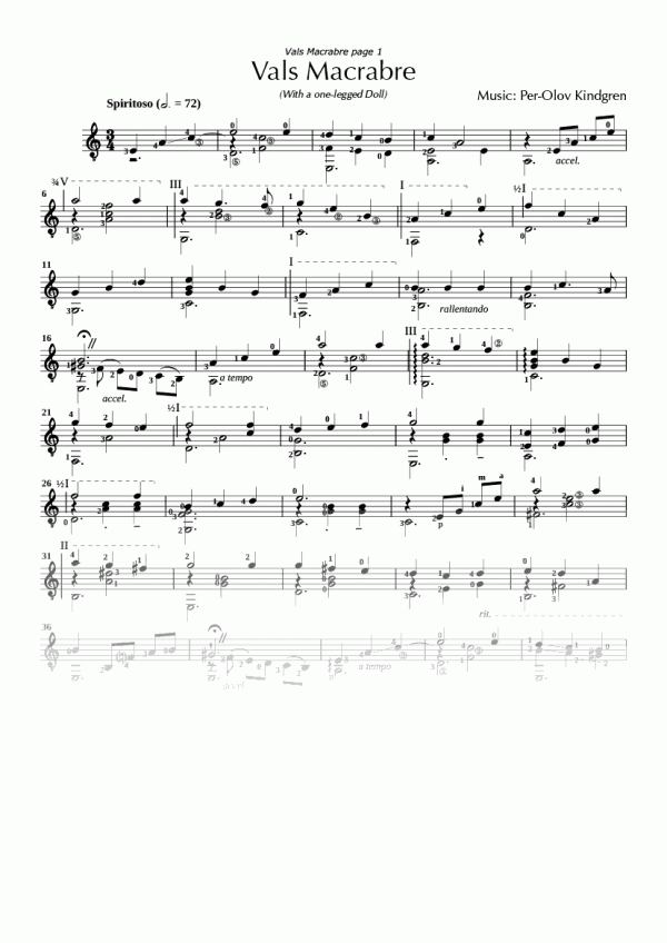 Vals Macrabre (sheet music)