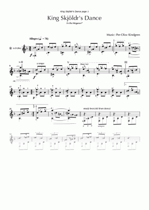 King Skjöldr's Dance (sheet music)