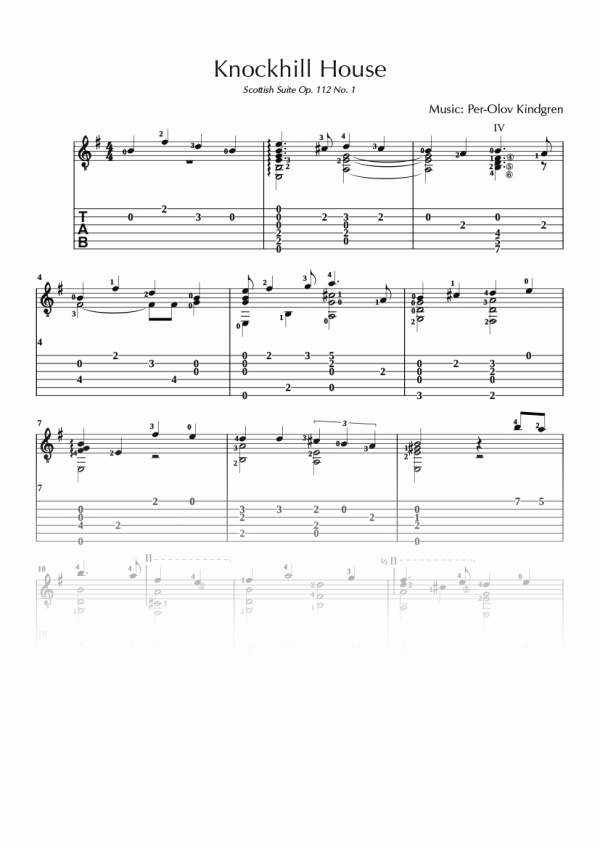 Scottish Suite Op. 112 (sheet music + TABs) - Image 2