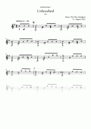 Unleashed (sheet music)