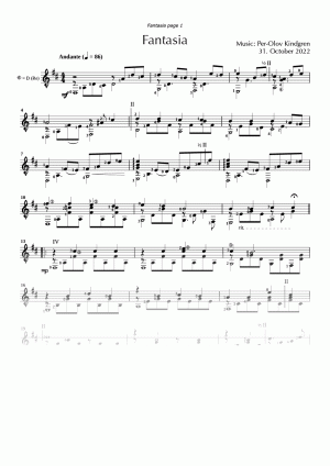 Fantasia (sheet music)
