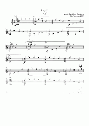 Shoji (sheet music)