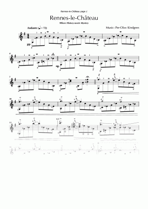Rennes-le-Château (sheet music)