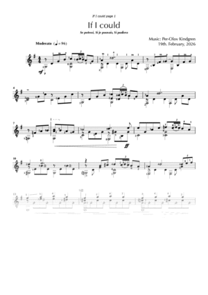 If I Could (sheet music)