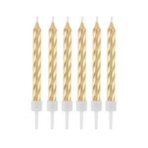 bougie gold 12pcq promoballons 12st