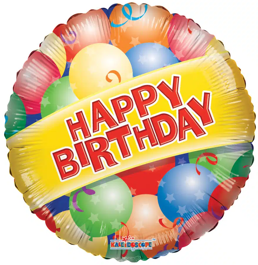 Foil happy birthday promoballons