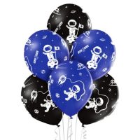 Cosmonaute Astronaute 6 ballons premium 30cm