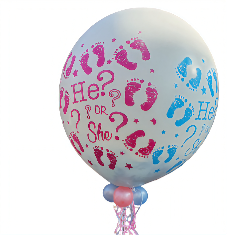 Ballon gender reveal hélium promoballons