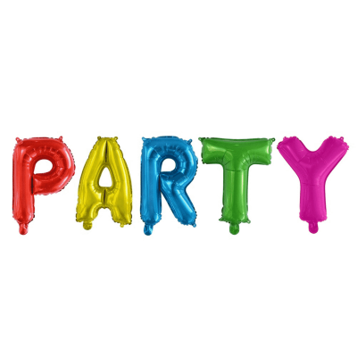 "Party" set de lettres foil, hauteur 42 cm