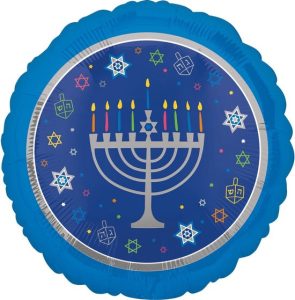 Ballon Aluminium Hanukkah 46 Cm Hanoucca 0026635388542 ean=sku 026635388542 © promoballons 1