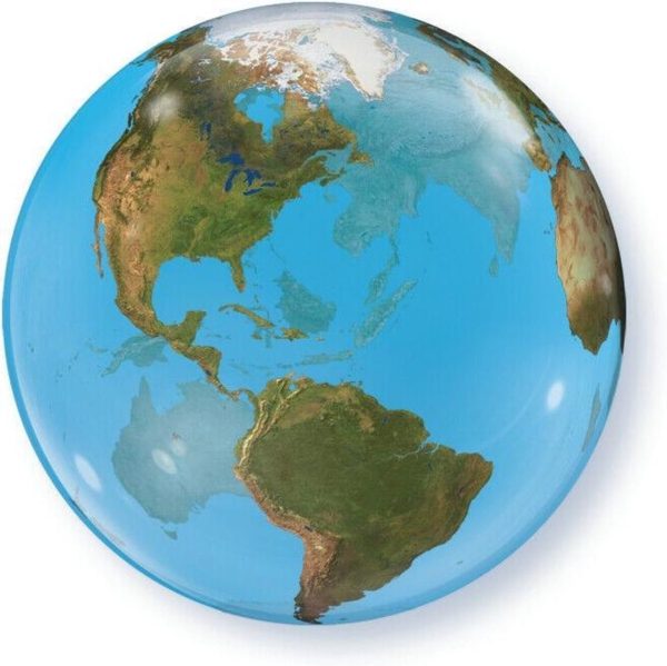 Ballon Terre  Earth 56cm | bubble  | Planeet Aarde | 40L – Image 3