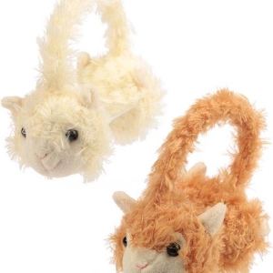 Cache-oreilles Alpaga sympa, blanc ou brun