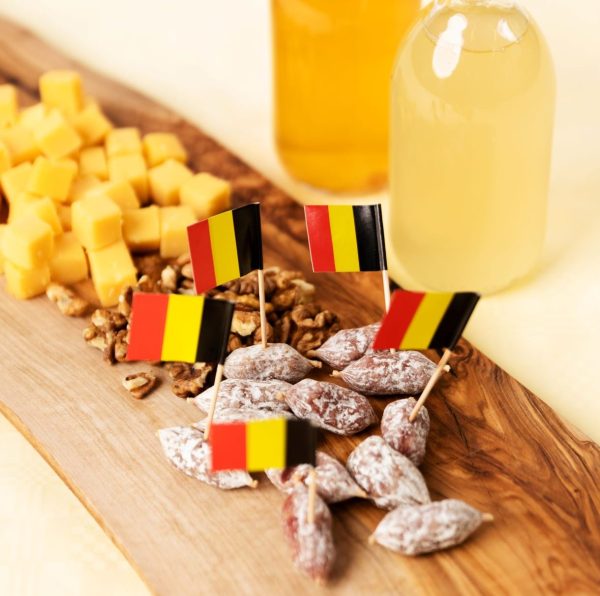 Piques à cocktail (50x) , drapeau Belgique | Cocktailprikkers België