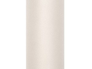 Ruban de tulle pour mariage 8 cm longueur 20 m : crème