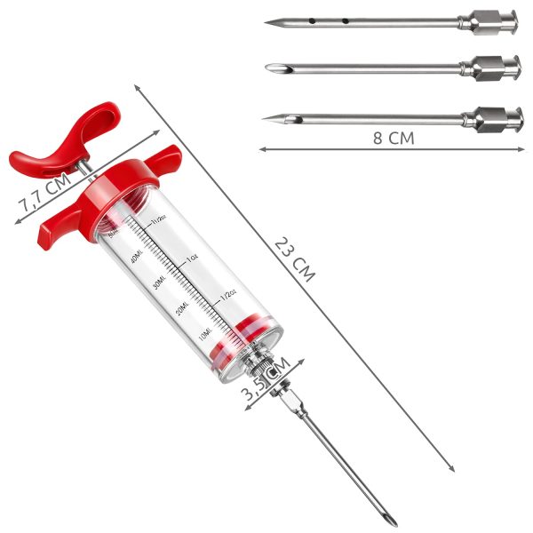 Seringue à viande :  Marinade Aiguilles d'injection Capacité de 50ml – Image 5