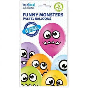 Ballons Monstres Amusants, 30cm, 6 pcs.