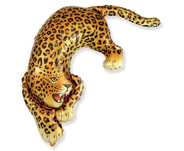 Ballon alu Wild Leopard sauvage 24" 75x108 cm avant gonflage