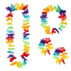 Hawaii Rainbow Set de 4 pièces accessoire été plage accessoires fête à thème carnaval